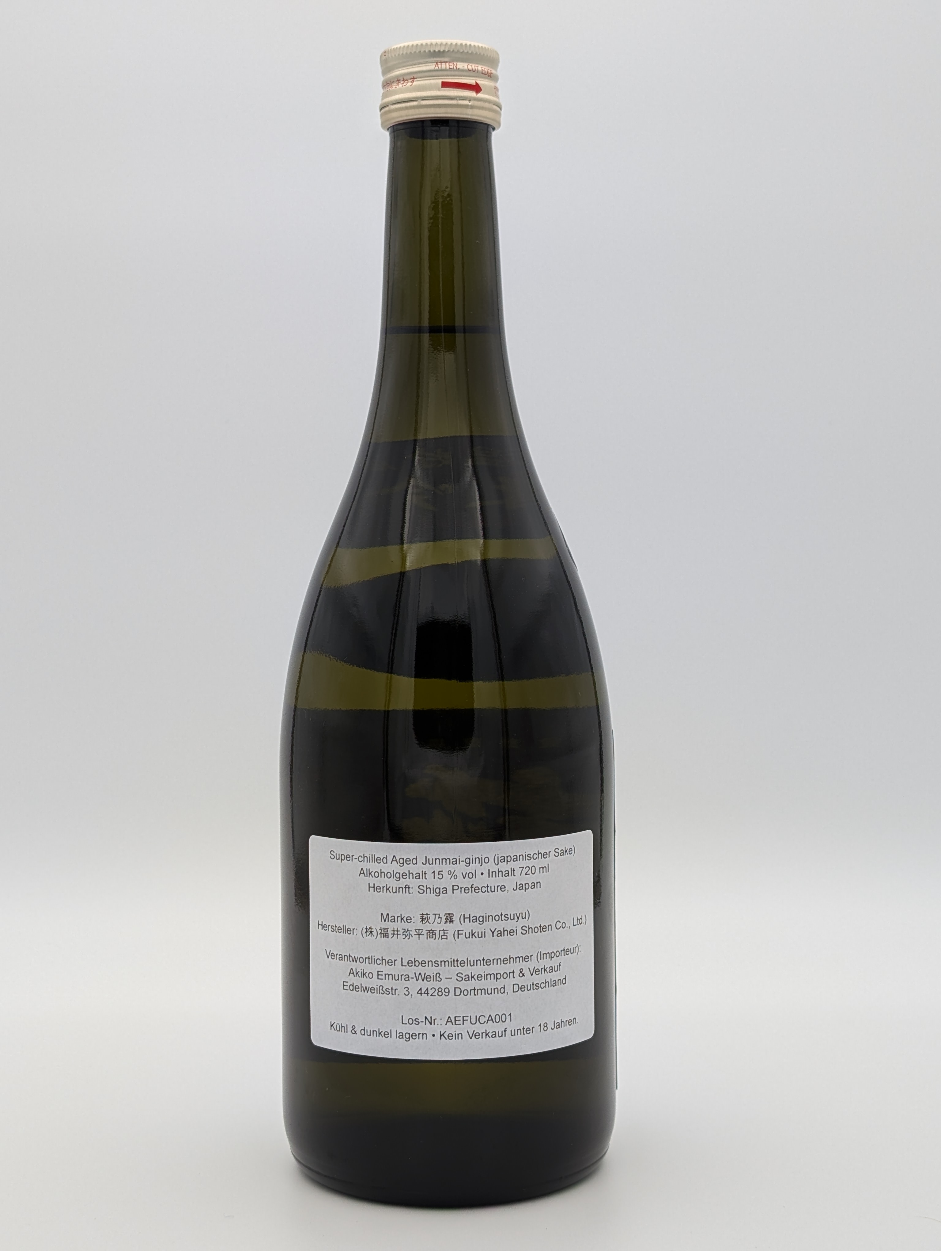 Haginotsuyu Junmai Ginjo 720ml